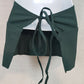 Medium Green Waist Server Apron 3 Pockets Poly/Cotton 11"L x 23" Fame Fabrics F9