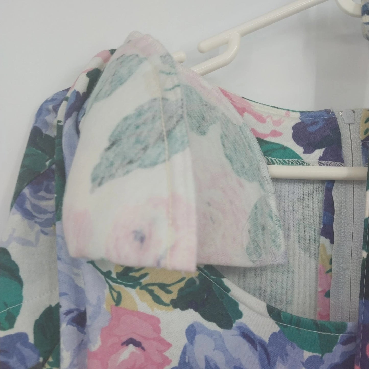 Carol Anderson California Floral Tea Dress Belted Rose Print Women's 8 USA