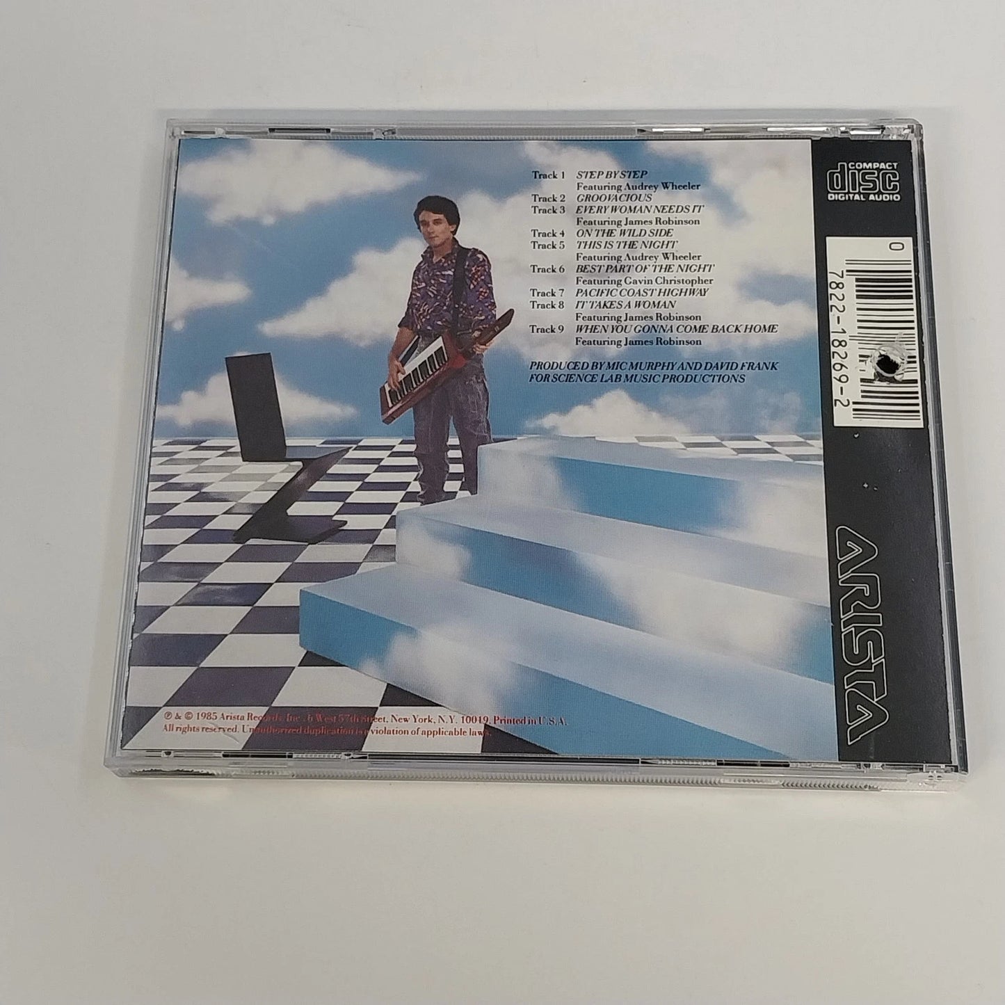 Jeff Lorber Step By Step CD Arista ARCD 8269 David Frank Jazz Fusion Stereo 1985