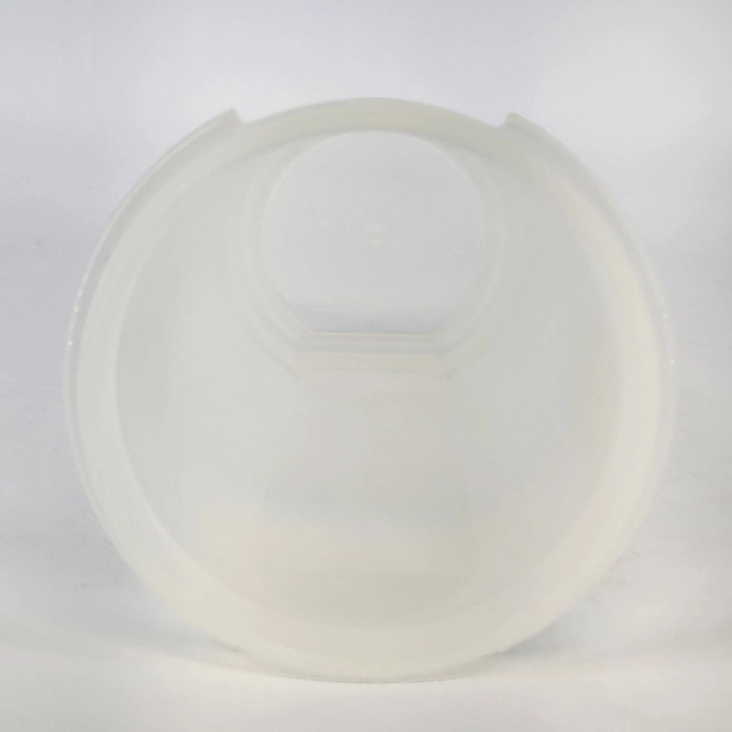 Tupperware 1912-7 Modular Mates Round #4 Sheer 30 oz Container with Blue Lid Vtg