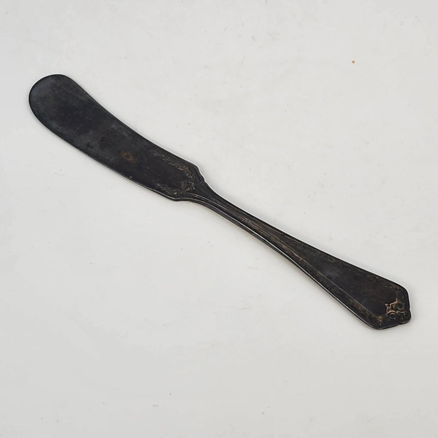 Wm Rogers & Son Silverplate Butter Knife Pat 1915 Silver Hampden 5.75" Antique