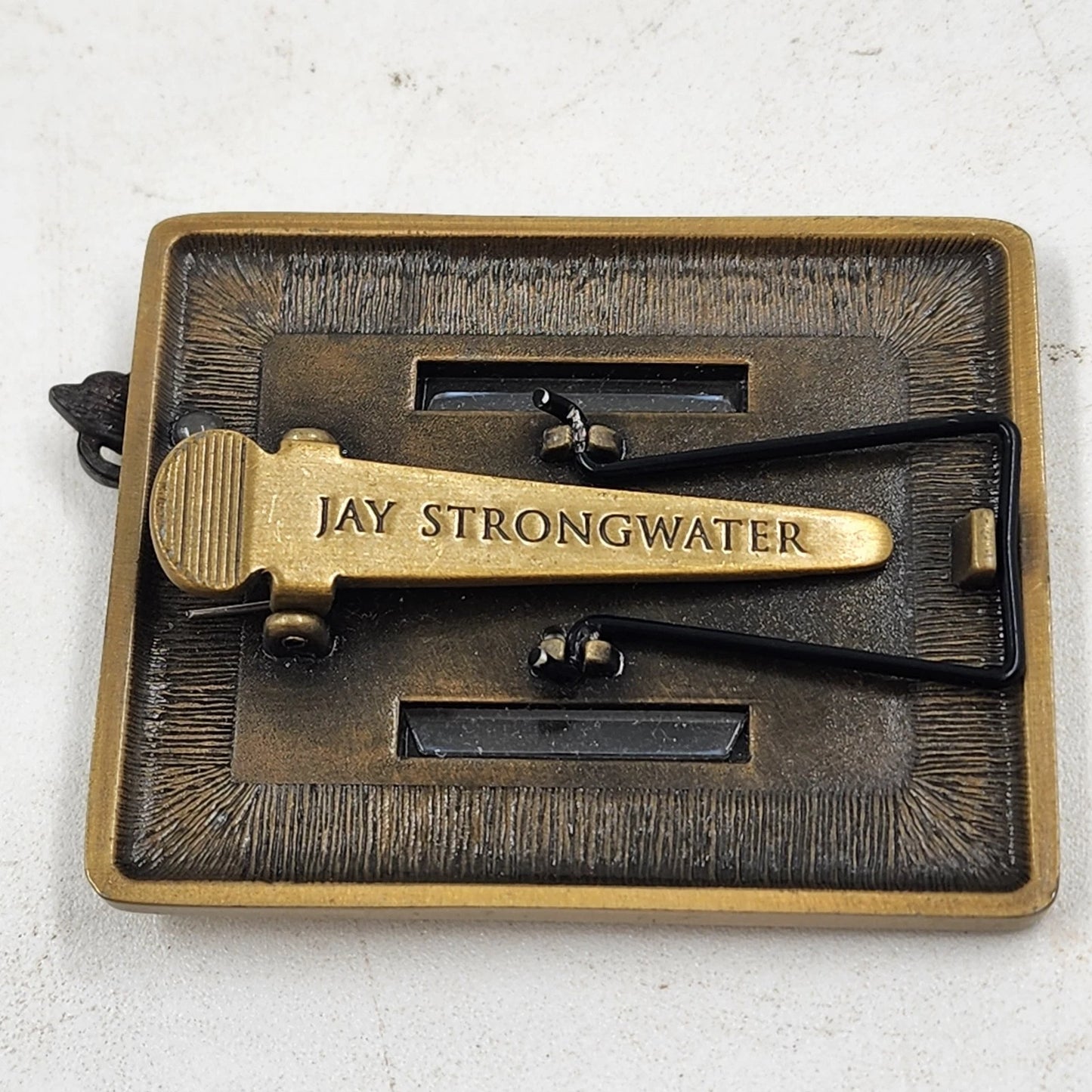 Neiman Marcus Photo Frame Clip Jay Strongwater Butterfly Pearl Enamel Rhinestone