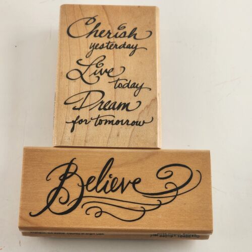 Stampendous Motivational Words & Sayings Wooden Mounted Rubber Stamps