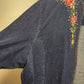 Suzanne Somers Collection Blue Jean Jacket Size 1X Embroidered Floral Rhinestone