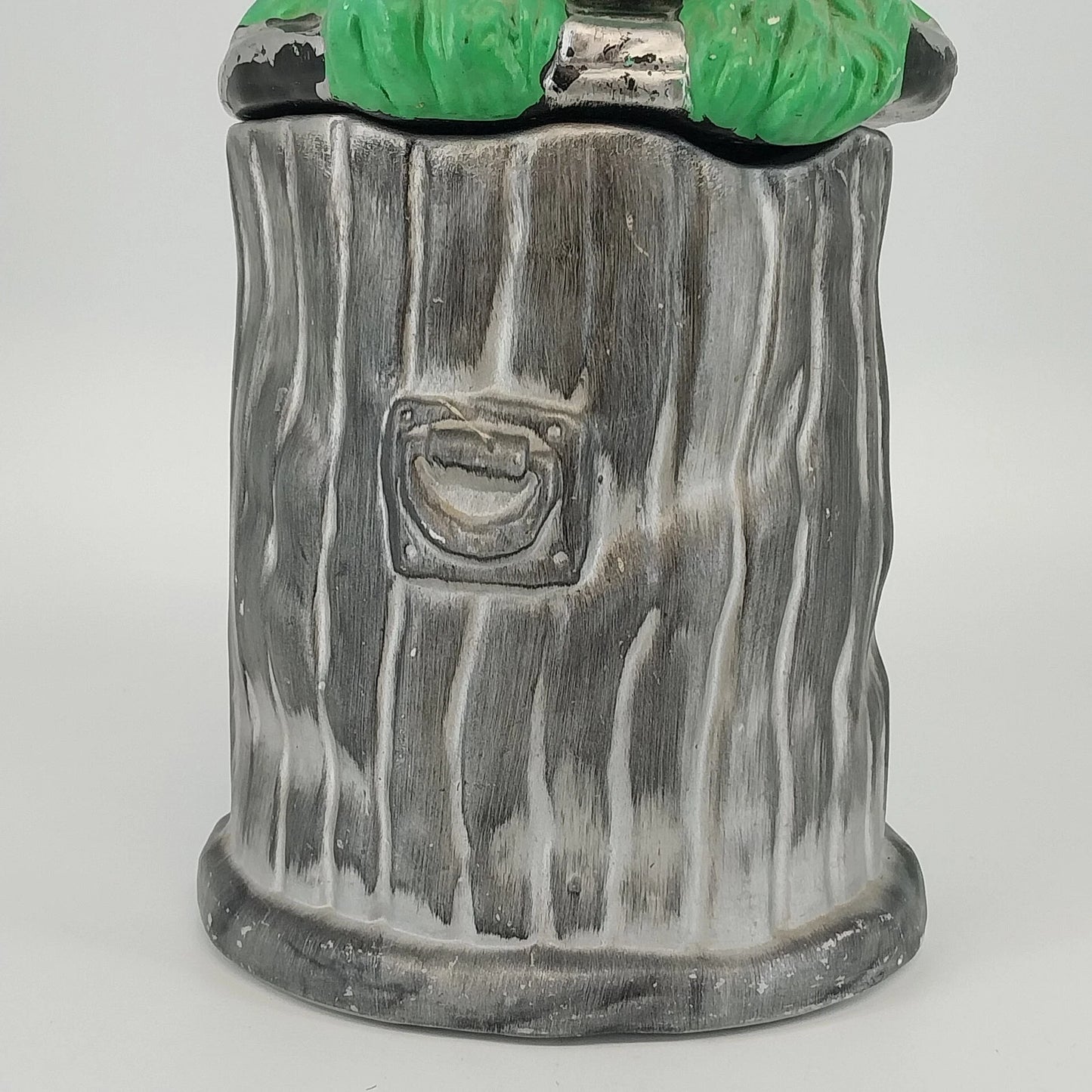 California Originals Oscar Grouch Trash Can Cookie Jar 11.5" Sesame Street Vtg