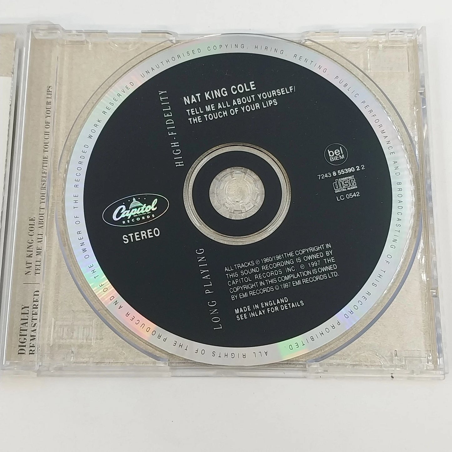 Nat King Cole Tell Me All About Yourself Touch of Your Lips CD 1997 UK EMI