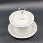 Noritake 2225 Cumberland 2-Tier Serving Tray Floral Japan Vintage