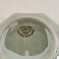 Victoria Czecho-Slovakia Tea Cup and Saucer in Green Multisided Lusterware