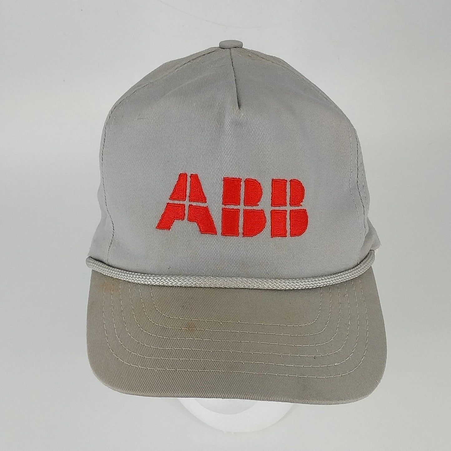 Paramount ABB Gray Logo Cap Leather Buckle USA High Profile Hat Rope Cotton