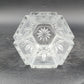 Gorham Avon Lead Crystal Vase 6.5” Clear Cut Crystal Hexagon Design Vtg 1987 USA