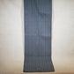 Long Blue Upholstery Table Runner 112x18 Heavy Fabric Tan Pattern