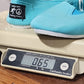 Aqua Light Blue Canvas Slip On Loafers Women 7.5 Casual