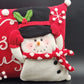 Snowman Accent Throw Pillow LET IT SNOW Tapestry Corduroy 18"x12" Christmas
