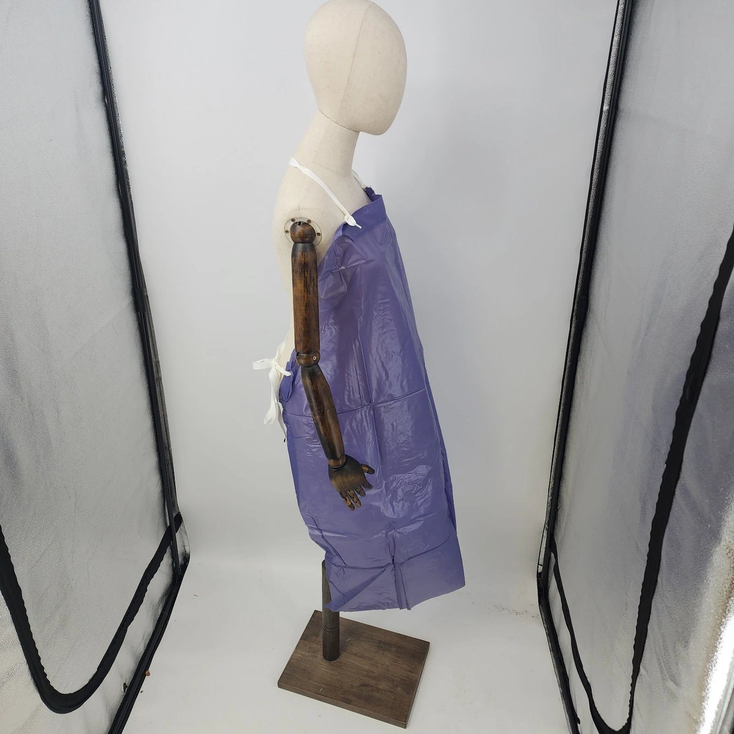 Water Repellent Vinyl Bib Apron Dishwasher Car Wash 43x35" Work Gear Lightweight