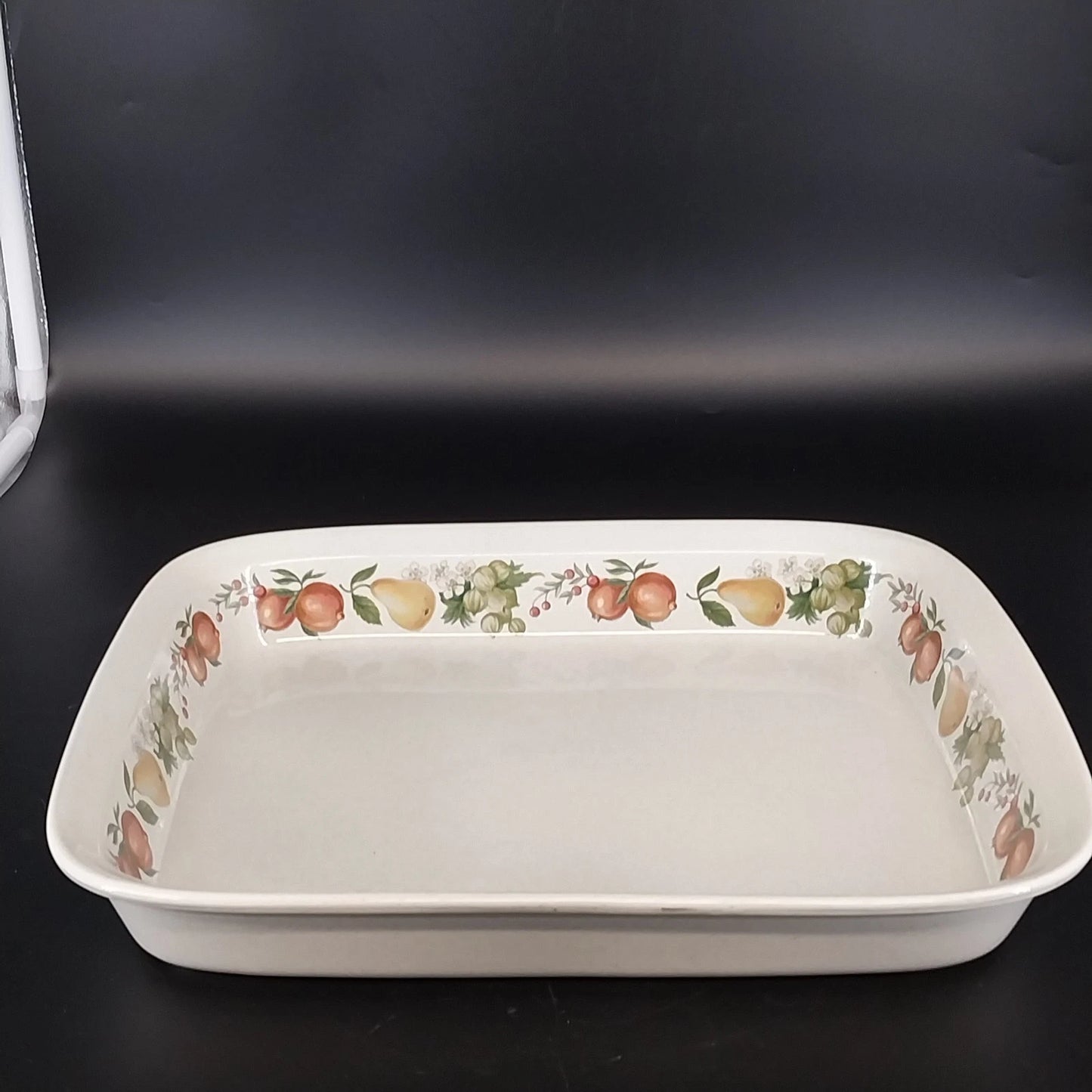 Wedgwood Quince Rectangular Baker 13” Oven to Table Fruit Ring England Vintage