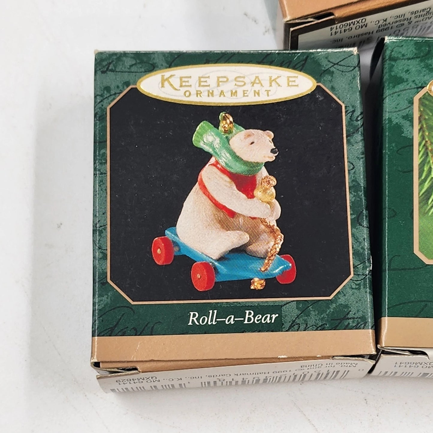 3 Hallmark Keepsake Ornaments 1999–2000 Roll-a-Bear Celestial Bunny Potato Head