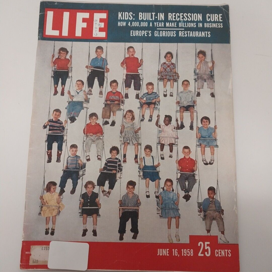 2 Life Magazine's Vintage Set Dated July 7 1952 and June 16 1958