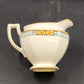 Nebraska Blue Creamer Syrup Pitcher England Blue Rim Flower Accent J&G Meakin