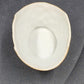 Porcelain Basket w Handle 5"h Pink Yellow Rose Bouquet 2 pcs Trinket Box Germany