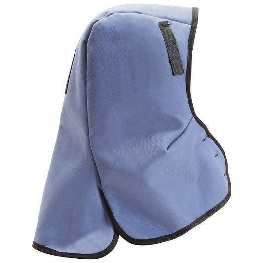 Weldas Hard Hat Cover Liner Winter Blue Sherpa Lined Extra Long Nape 100% Cotton
