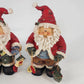 Vintage Don Mechanic Resin Santa Figurines Set Birdhouse Tree