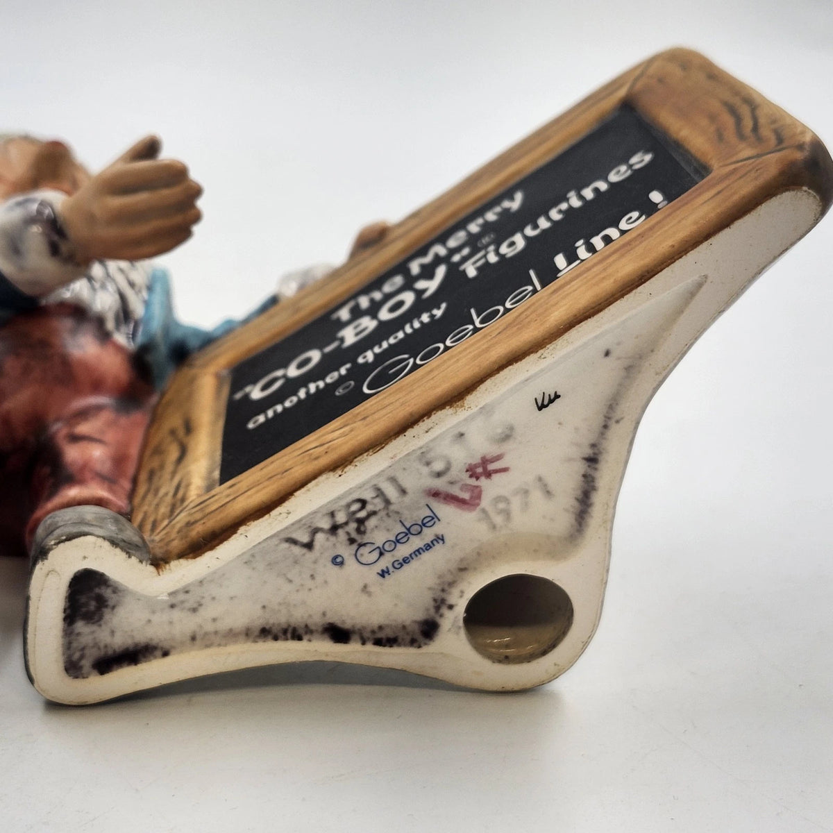 Goebel The Merry Co-Boy Figurine 7.5" Greeter Gnome Sign Well 516 W Germany 1971