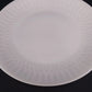 Federal Milk Glass Snowden 10" Dinner Plate White Textured Rim Oven Ware USA