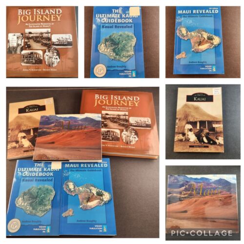 Beautiful Images of Hawaii And Ultimate Guidebooks For Kauai and Maui Lot of 5