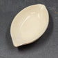 Lenox Olympia Vanity Trinket Dish Cream Oval Platinum Hand Trimmed 4" USA Vtg