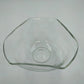 Tri-Top Chip Dip Serving Bowl Set Clear Glass Metal Bracket Indiana Glass Modern