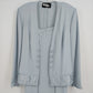 Ursula of Switzerland 90s Formal Dress Set Women’s 12 Blue Gown Mother of Bride