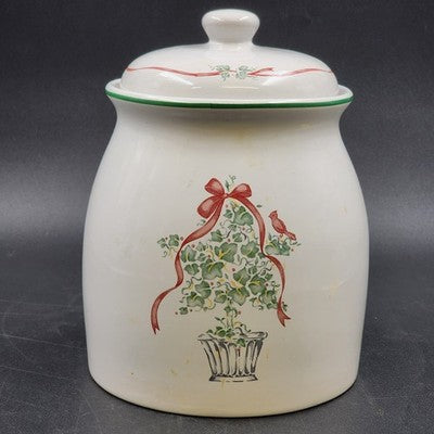 Jay Imports Cookie Jar Corelle Callaway Ivy Cardinal Ceramic Storage 9" China
