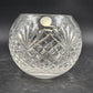 Astral Rose Bowl Vase Full Lead Cut Glass Crystal 5" Deep Fan Diamond Korea