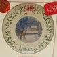 Lenox 2018 Annual Collection Christmas Plate 28th Series Numbered Cabin Deer