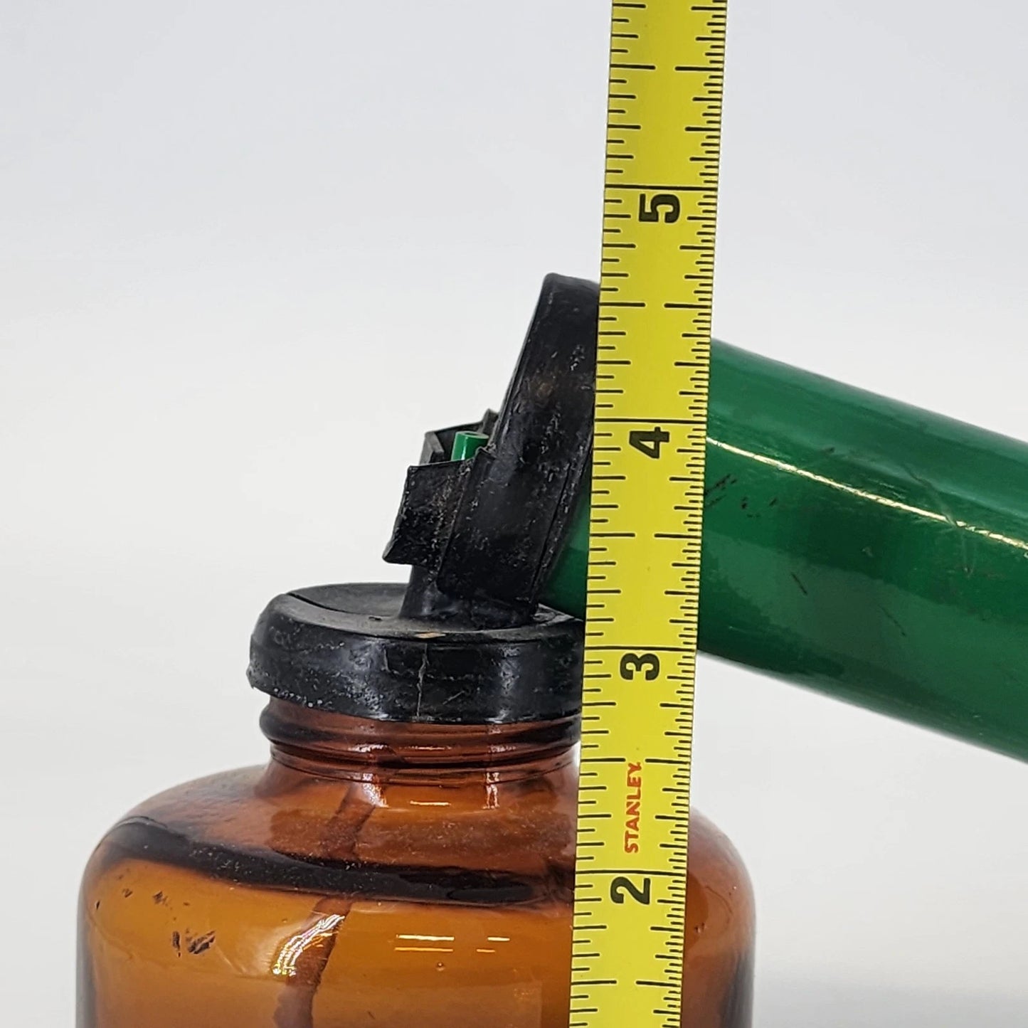 1950s Vintage Bug Insect Pump Sprayer Amber Glass Atomizer