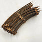 12 Model Train Curve Track Sections O-27 Gauge 27" Diameter Silver Ties Rusty
