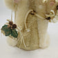 Santa Claus Christmas Tree Topper in White Gold by Holiday Workshop in China 12"