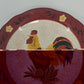 Canterbury Potteries Morning Sunrise Rooster Salad Plate Hand Painted 8.5"