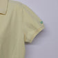 IZOD Women's Yellow Stretch Polo Shirt Large Cotton Blend Short Sleeve Classic