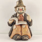 Sun Saint Porcelain Hobo Clown with Book Music Box 6.5" Plays King of the Road