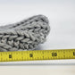 Chunky Knitted Beanie Hat Cool Grey Handcrafted Style Winter Watch Cap Unisex