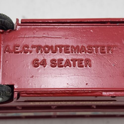 Budgie Toy London Transport Bus Double Decker Red Diecast Routemaster 64 Seater