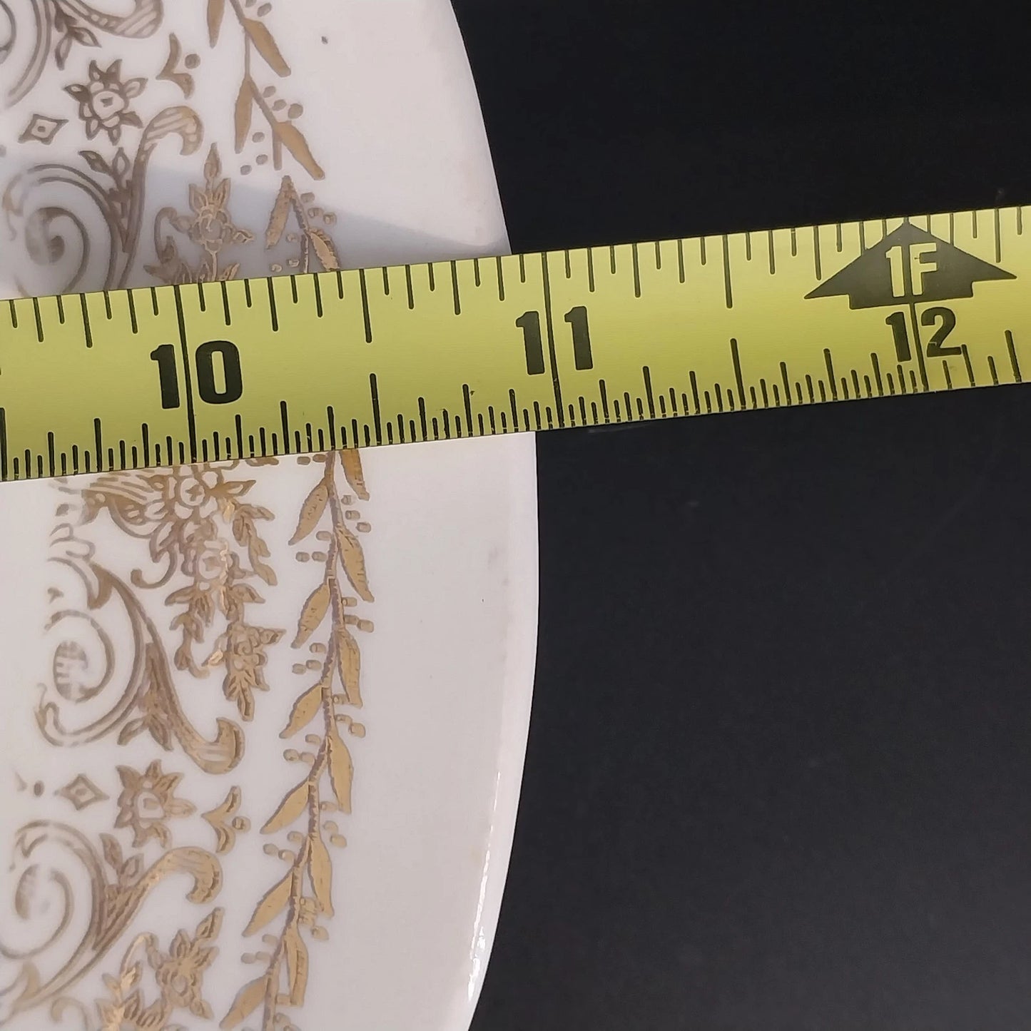 Cunningham & Pickett Springviolet 22K Gold Handled Cake Plate 10.3" Platter Ohio