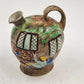 Radford Art Pottery Flagon Jug Hand Painted Wine Village Pub Scene England Vtg