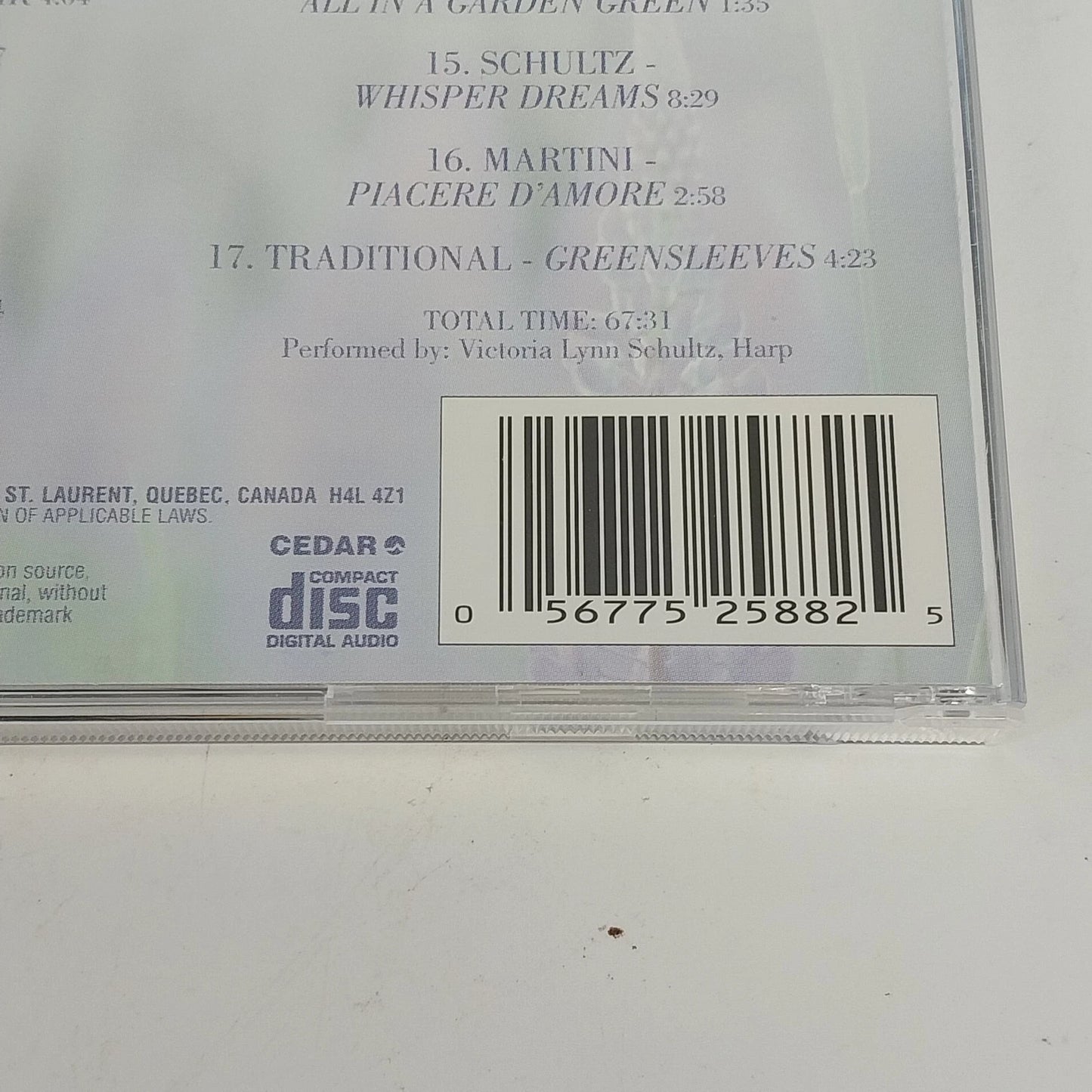 Soothing Harp CD Relaxation New Age Instrumental Meditation Easy Listening