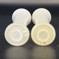 Tupperware Hourglass Salt Pepper Shakers 6" Tall 152-1 No Caps Vintage MCM White