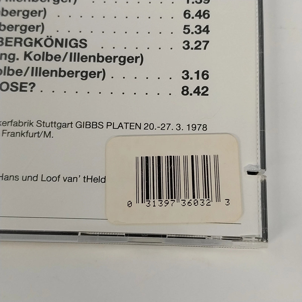 Martin Kolbe & Ralf Illenberger Waves CD Mood 33.603 Acoustic Jazz Germany 1985