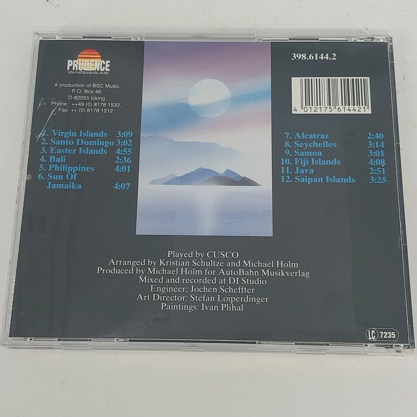 Cusco Virgin Island CD 1989 Prudence New Age Ambient Instrumental Music