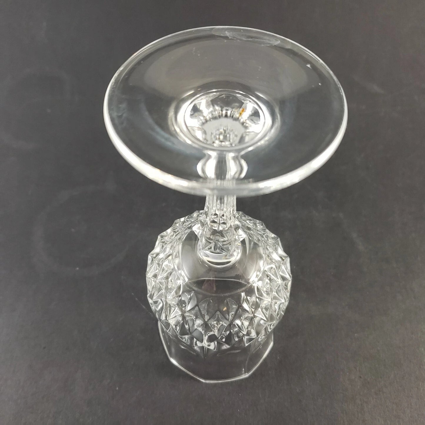 4 Cristal D'Arques-Durand Clear Longchamp Lead Crystal Stemmed Wine Glasses 6½"