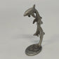 Spoontiques PP245 Pewter Three Dolphins Figurine 3" Ocean Decor Collectibe 1982